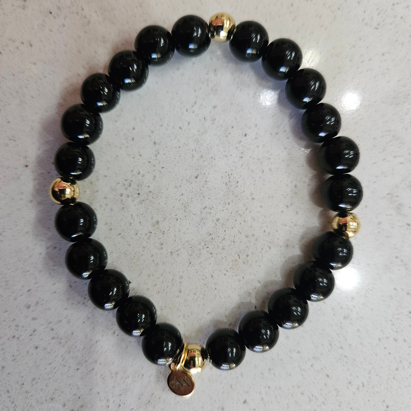 Black and Gold Bracelet