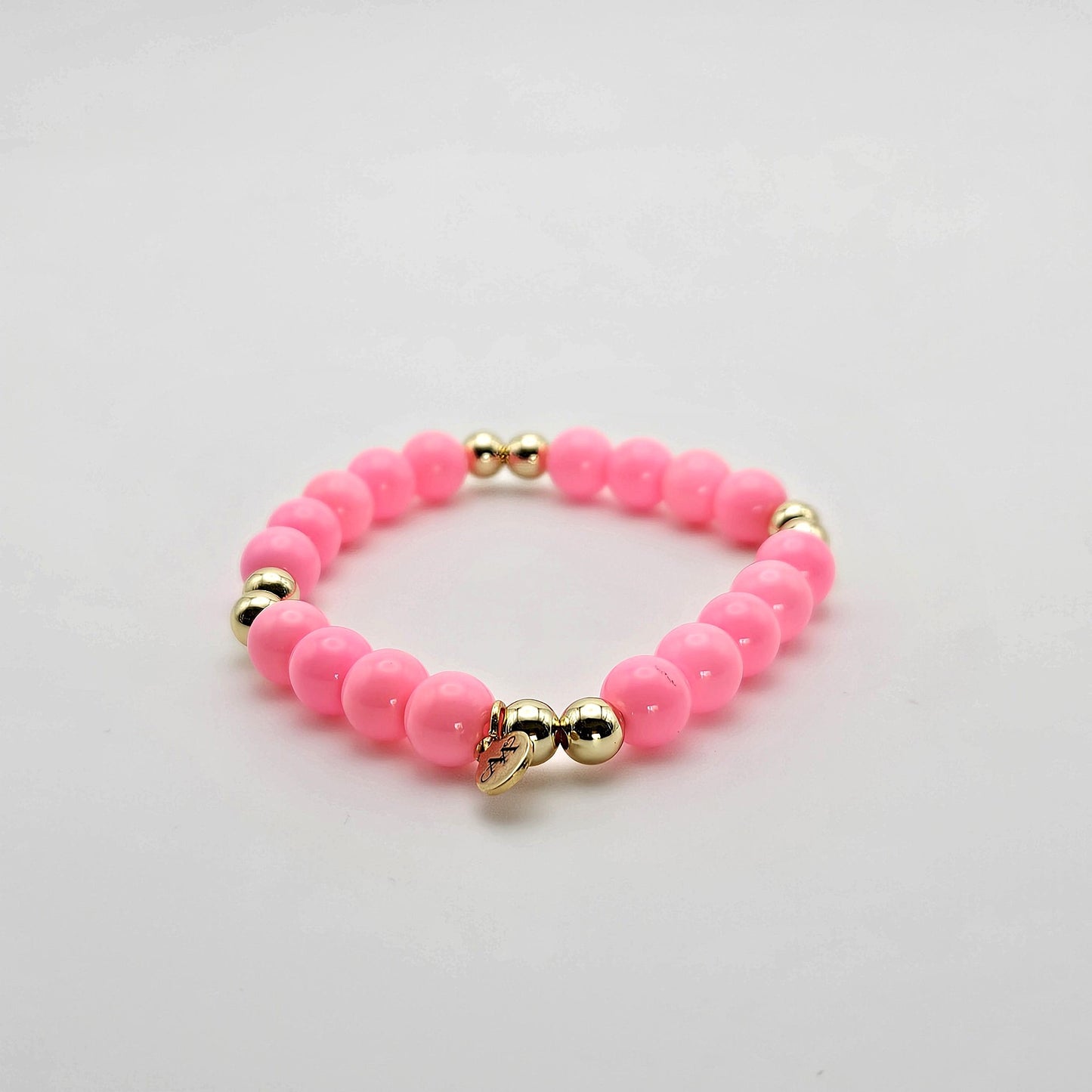 Ava Bubble Gum Pink Bracelet