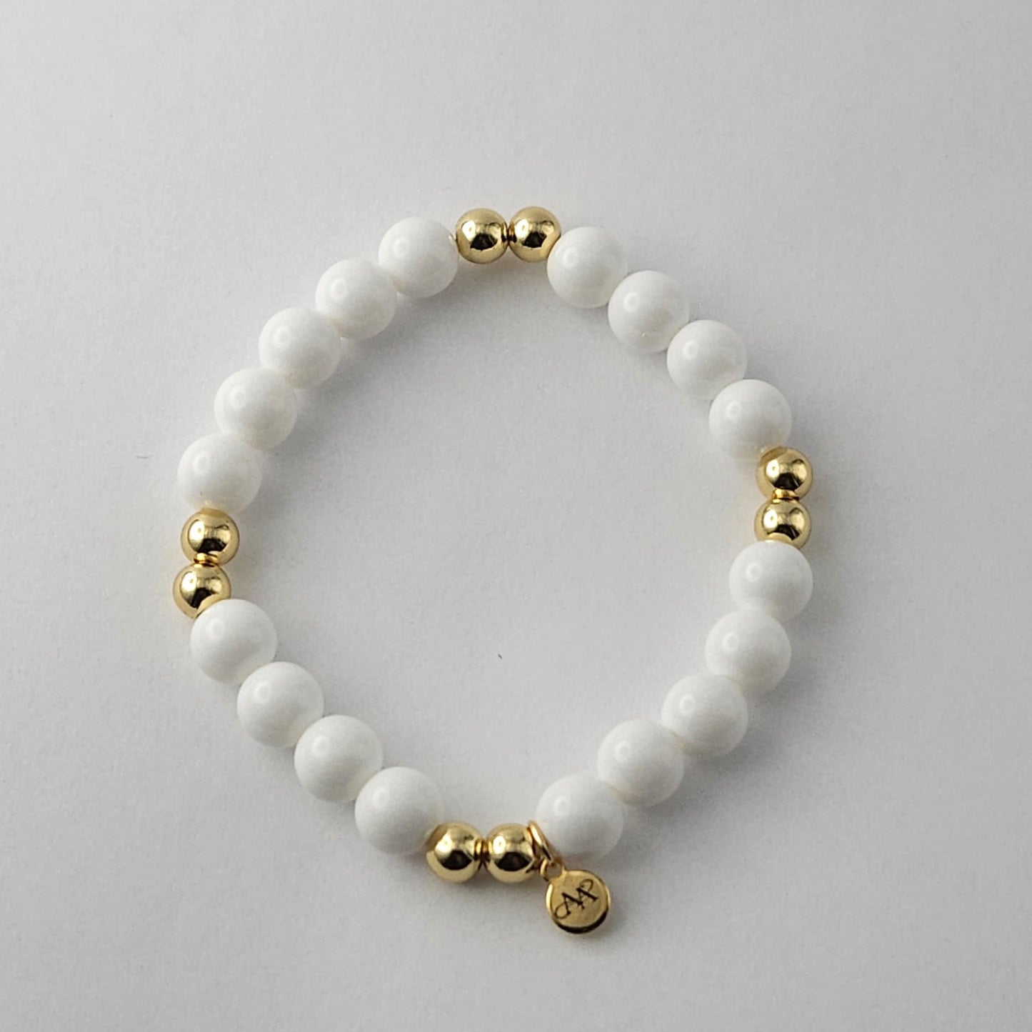 Ava White Bracelet