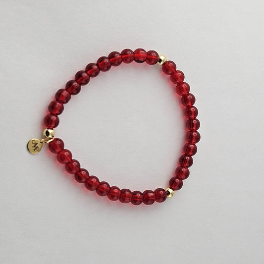Red Clear Bracelet Small