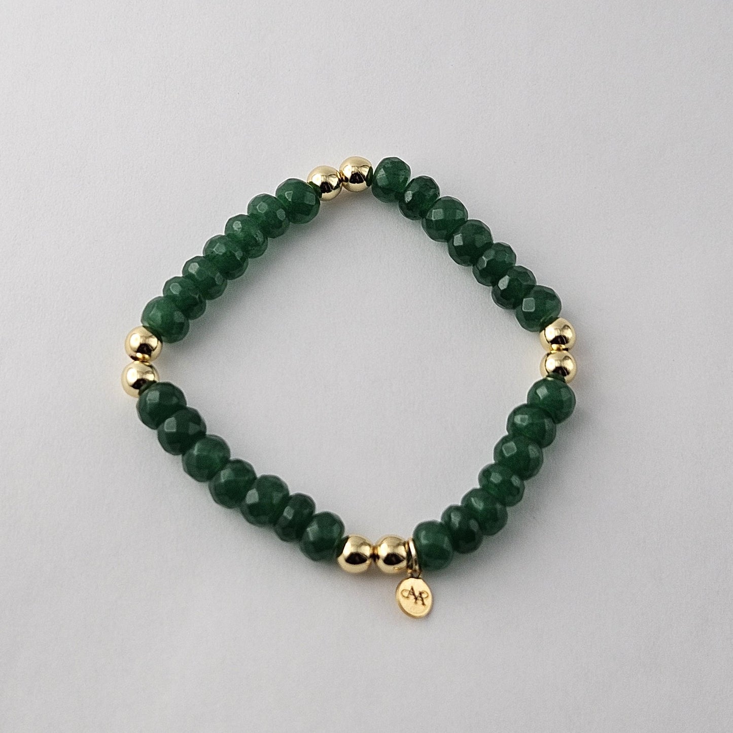 Green Rondelle Bracelet