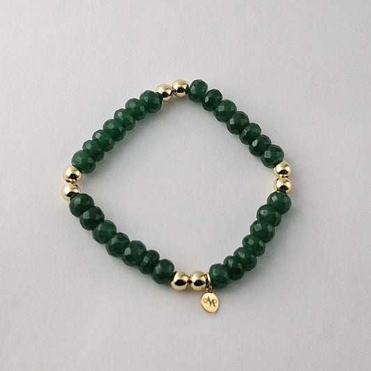 Green Rondelle Bracelet