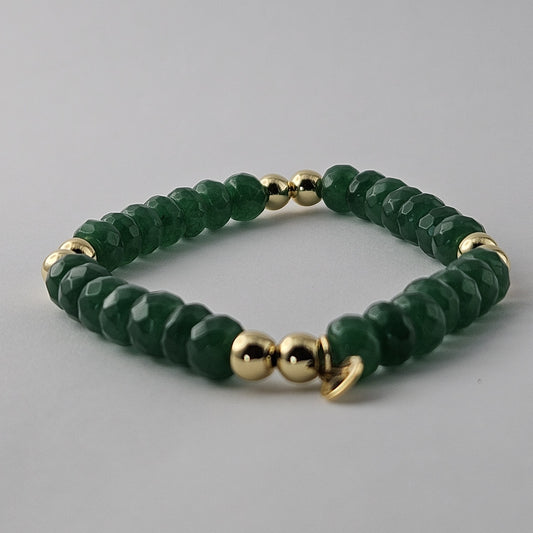 Green Rondelle Bracelet