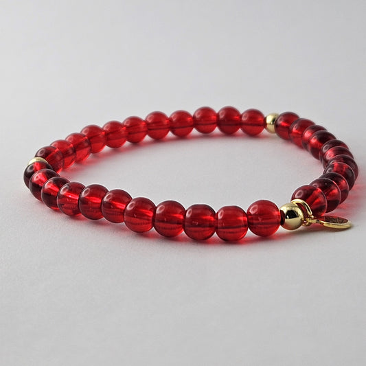 Red Clear Bracelet Small