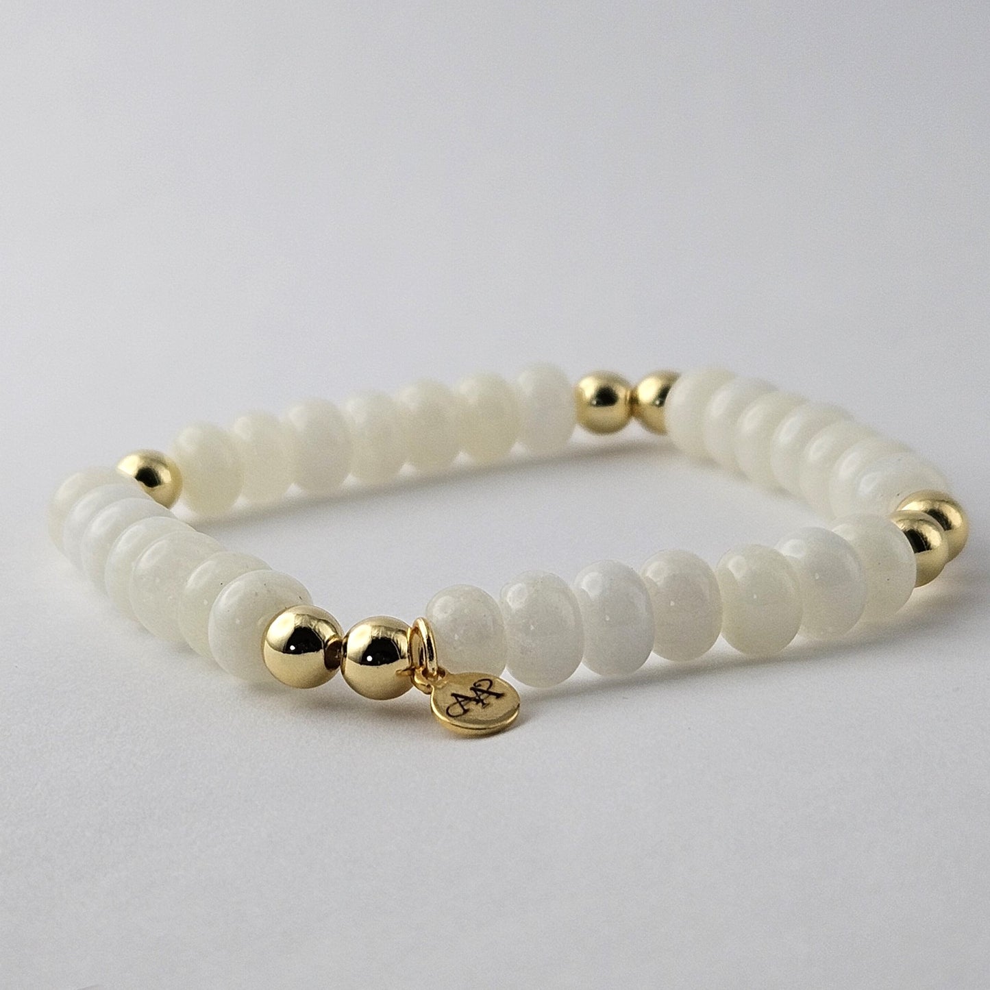 Jade Cream Bracelet