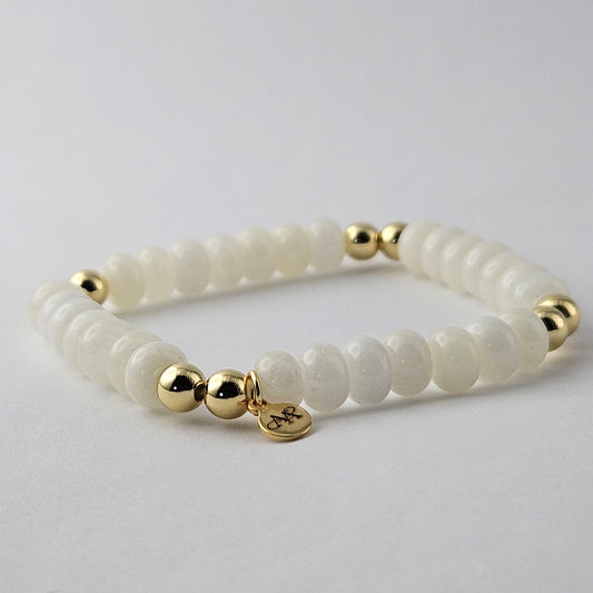 Jade Cream Bracelet